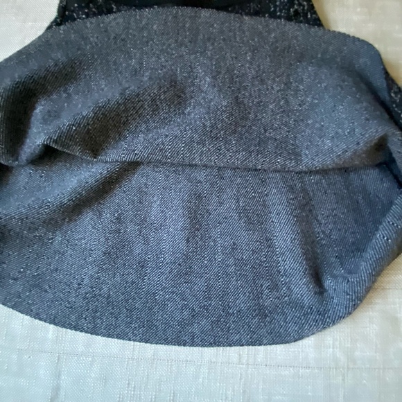 Theory Black/White Wool Blend Knit Pull On Casual Preppy Mini Skirt- Sz-S - Picture 9 of 12